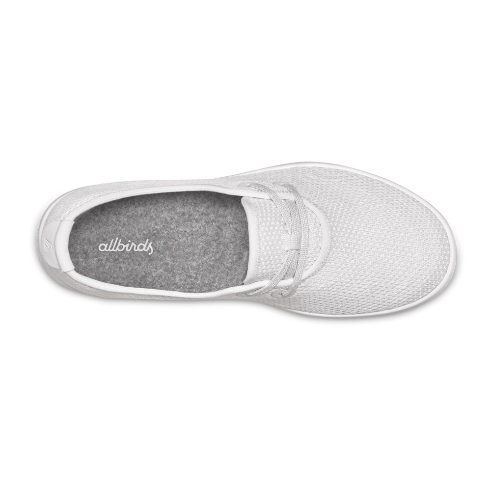 Allbirds Men\'s Boat Shoes White - Tree Skippers - 23985KTXV